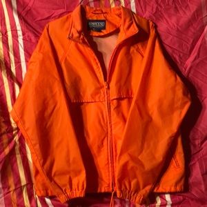 Orange windbreaker